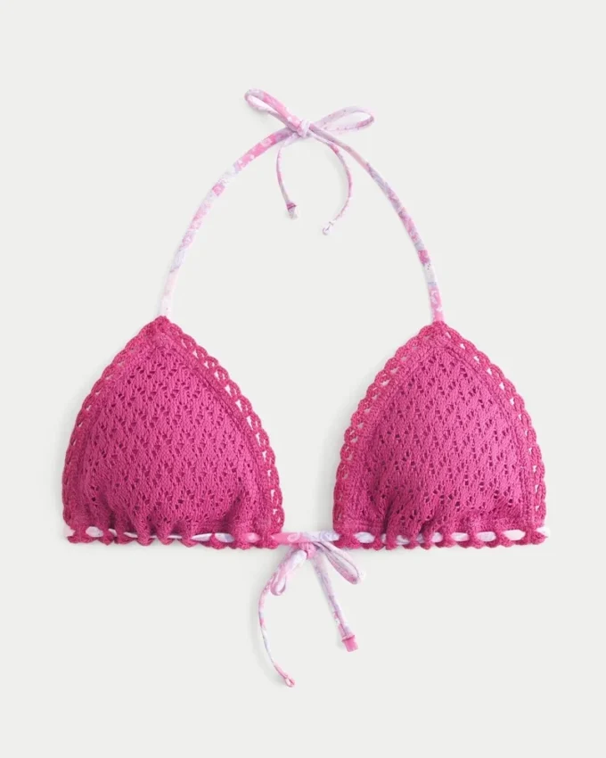 Bikini-Oberteil im Häkelstil