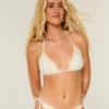 Bikini-Oberteil im Häkelstil mit Dreieck-Ausschnitt