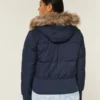Bomberjacke mit Kunstfellbesatz