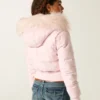 Bomberjacke mit Kunstfellbesatz