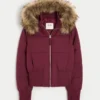 Bomberjacke mit Kunstfellbesatz