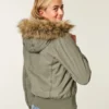 Bomberjacke mit Kunstfellfutter