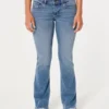 Bootcut-Jeans mit niedriger Leibhöhe und mittlerer Waschung