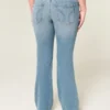 Bootcut-Jeans mit niedriger Leibhöhe und mittlerer Waschung