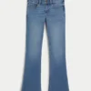 Bootcut-Jeans mit niedriger Leibhöhe und mittlerer Waschung