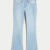 Bootcut-Jeans mit niedriger Leibhöhe und Sternstickerei