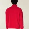 Boxy Logo Sweatshirt mit Viertelreißverschluss