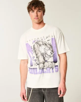 Boxy Northwestern University Wildcats Grafik-T-Shirt