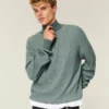 Boxy-Pullover mit Viertelreißverschluss