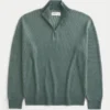 Boxy-Pullover mit Viertelreißverschluss