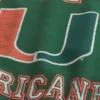 Boxy University of Miami Hurricanes Graphic Crew Sweatshirt
