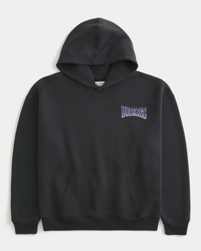 Boxy University of Washington Huskies Grafik-Hoodie