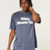 Boxy Witty Humor Tee Grafik-T-Shirt
