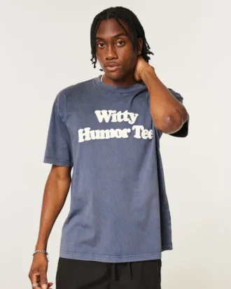 Boxy Witty Humor Tee Grafik-T-Shirt