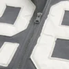 Boxy Zip-Up Number Graphic Hoodie