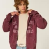 Boxy Zip-Up South Lake Panthers Graphic Hoodie