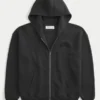 Boxy Zip-Up Tokyo Graphic Hoodie