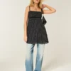 Chiffon-Babydoll-Minikleid