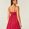 Chiffon-Babydoll-Minikleid