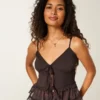 Chiffon-Rüschen-Top