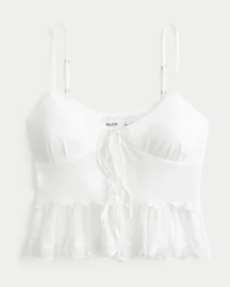 Chiffon-Rüschen-Top