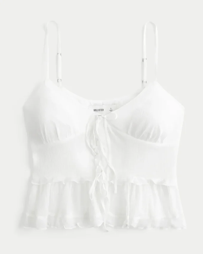 Chiffon-Rüschen-Top