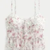 Chiffon-Rüschen-Top