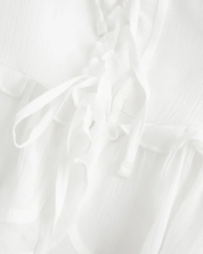 Chiffon-Rüschen-Top