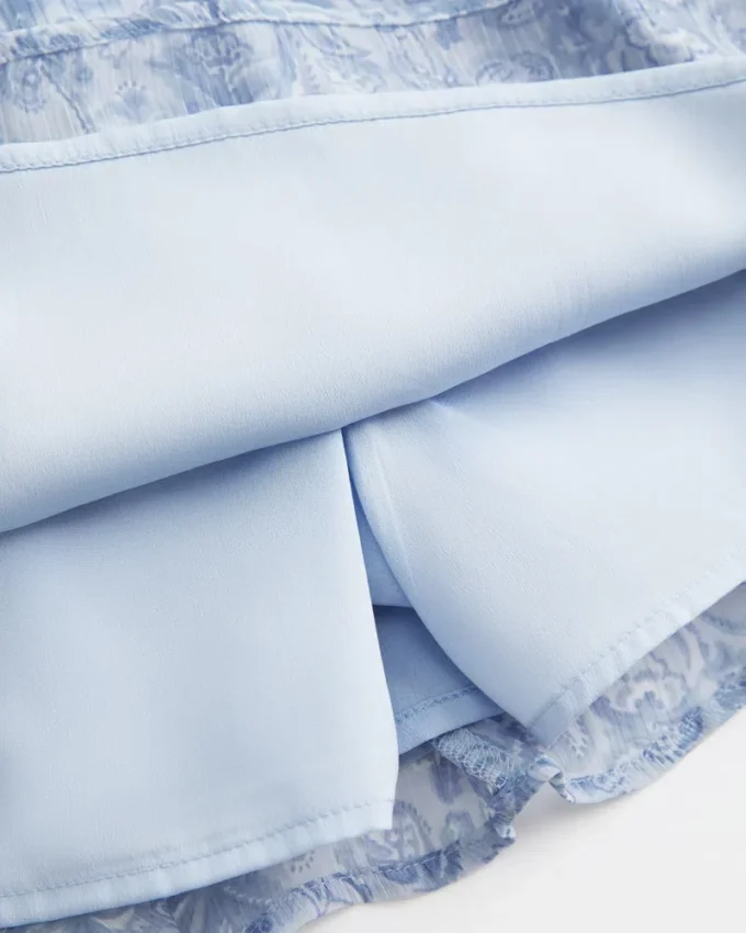 Chiffon-Skort-Kleid