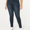 Curvy High-Rise Dark Wash Jean-Leggings