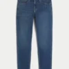 Dunkelblaue Athletic Skinny Jeans