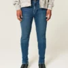 Dunkelblaue Athletic Skinny Jeans
