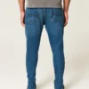 Dunkelblaue Athletic Skinny Jeans