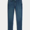 Dunkelblaue Athletic Skinny Jeans
