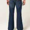 Dunkelblaue Relaxed Bootcut Jeans
