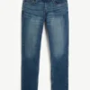 Dunkelblaue Slim-Fit-Jeans