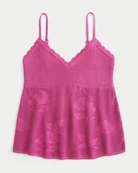 Easy Needlepoint-Style Halter Babydoll Cami