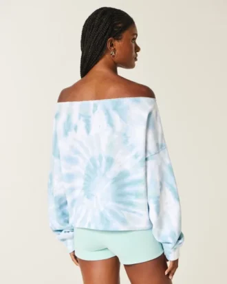 Einfach zu bindendes Sweatshirt mit doppeltem Schulterausschnitt