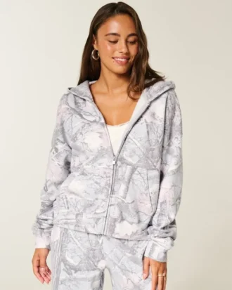 Einfach zu verschließender Camouflage-Hoodie