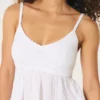 Einfaches Babydoll-Oberteil im Häkelstil