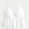 Einfaches Babydoll-Oberteil im Häkelstil