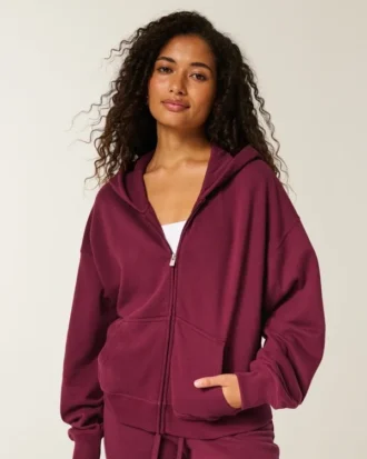 Einfachster Hoodie mit Reißverschluss
