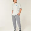 Entspannte Jogginghose mit Rippstrick