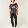 Entspannte Jogginghose mit Rippstrick