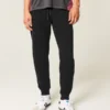 Entspannte Jogginghose mit Rippstrick
