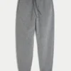 Entspannte Jogginghose mit Rippstrick