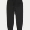 Entspannte Jogginghose mit Rippstrick