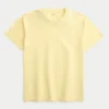 Entspanntes gewaschenes Crew-T-Shirt