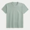 Entspanntes gewaschenes Crew-T-Shirt