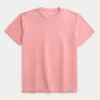 Entspanntes gewaschenes Crew-T-Shirt